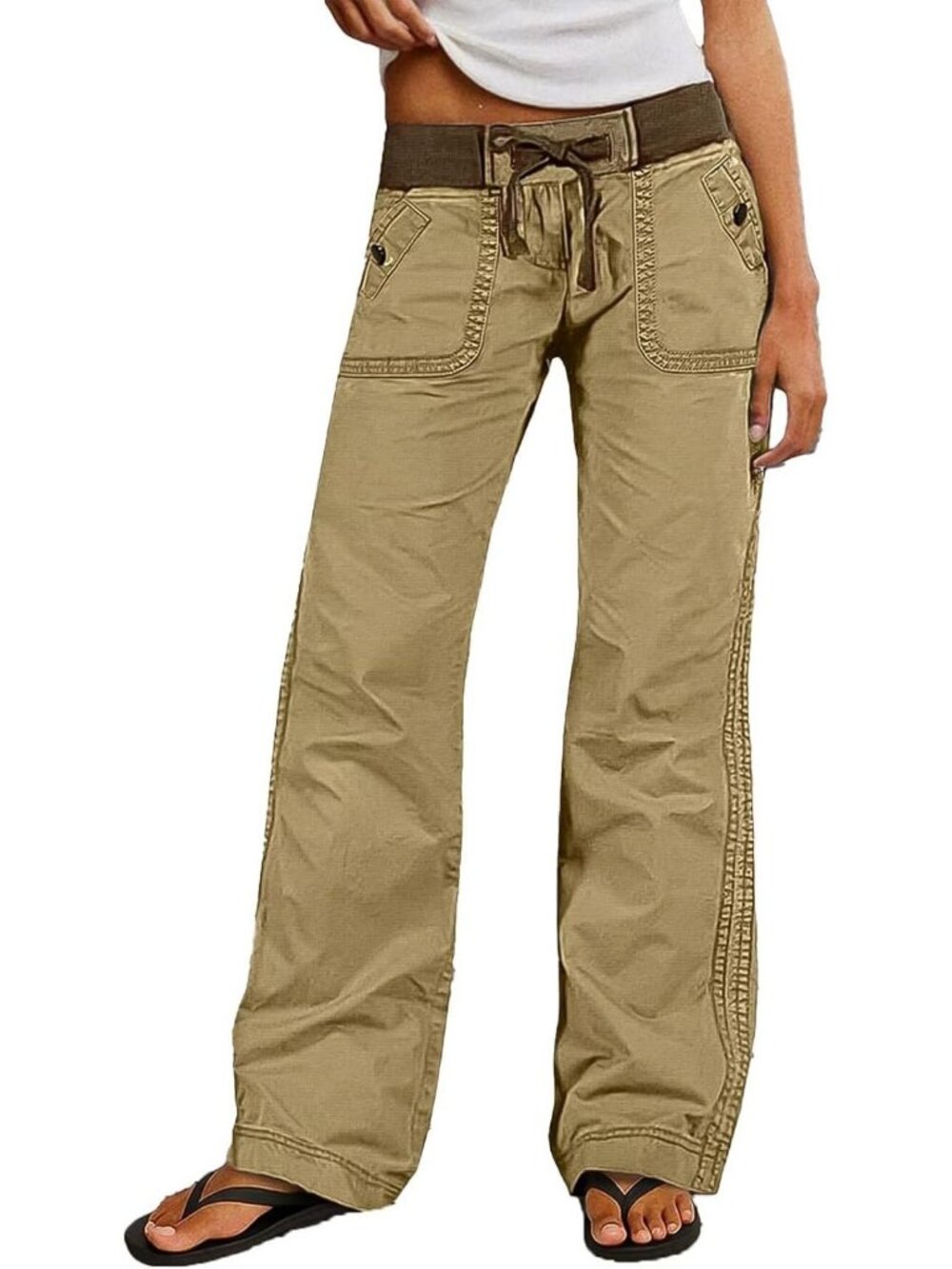 Chic Straight Leg Drawstring Pants for Women | Comfy & Stylish Casual Wear